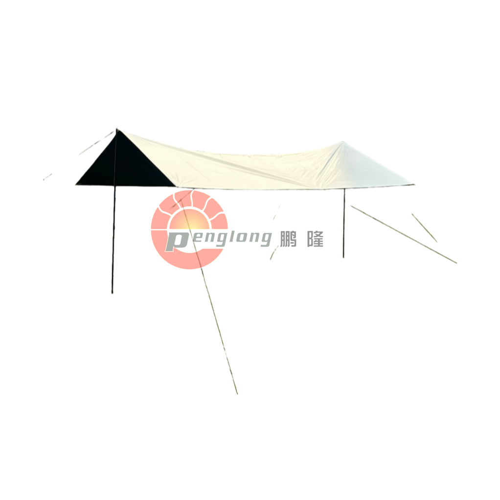 Square Flysheet Black Coating UV Proof Shelter
