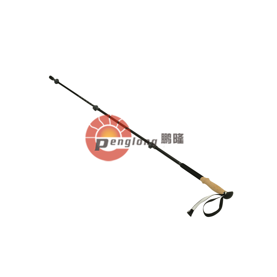  Carbon Fiber Three-section Extendable Hiking Stick