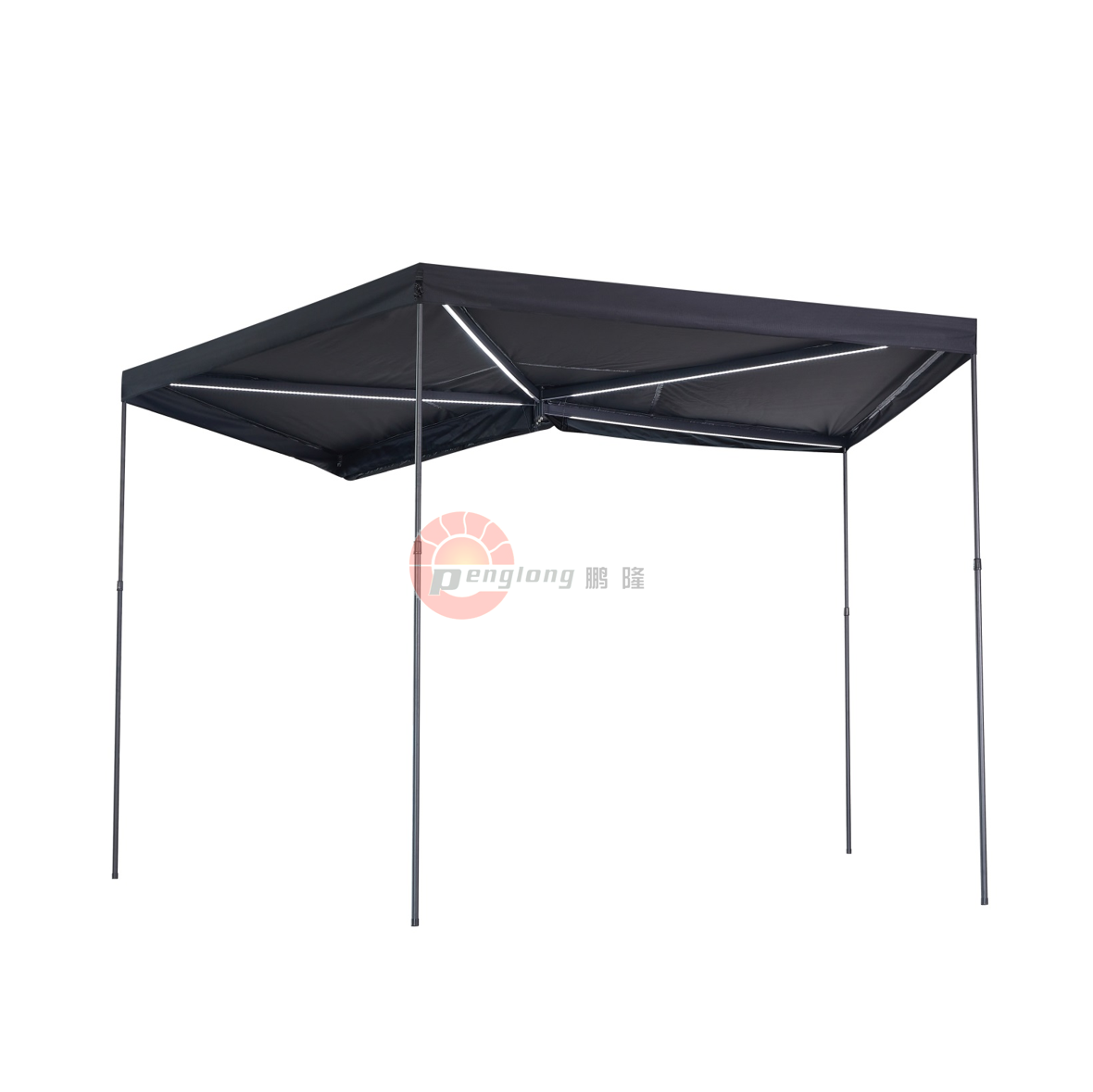 Outdoor 4x4 Waterproof 270 Degree Sunshade  Retractable Aluminum Hard Shell Awning Tent